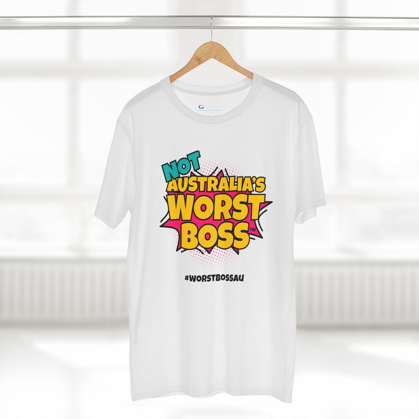 NOT Australia's Worst Boss T-Shirt (light colours): Playful Boss Joke Tee, Funny T-Shirt for Office Humour, Not Australia's Worst Boss Gift, Casual Wear, Ideal for Birthdays, Work Celebrations