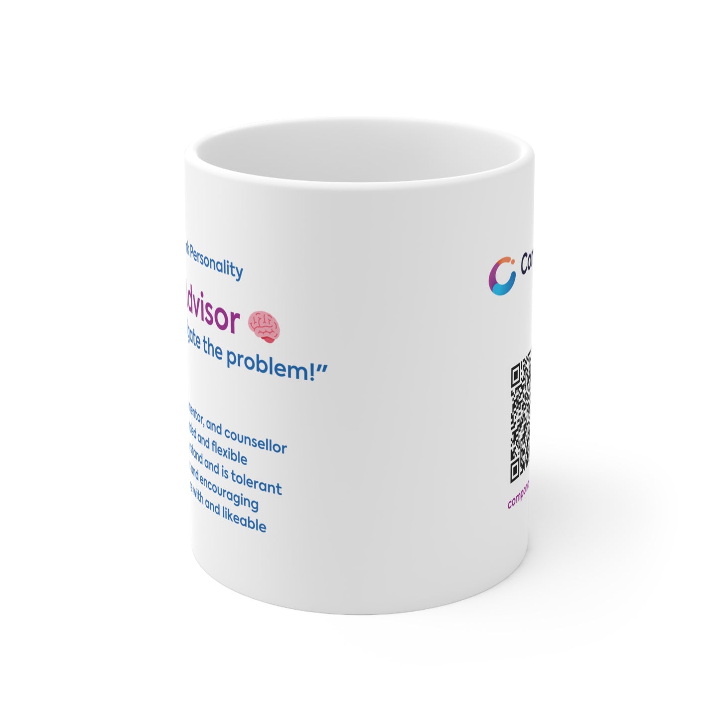 "The Advisor" Ceramic Coffee Cup (330ml/11oz)